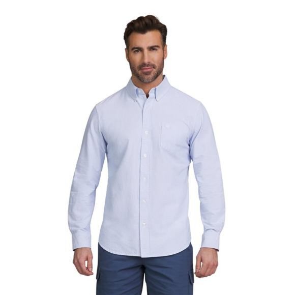 Chaps Men's Seacoast Wash Woven Oxford Shirt - Picture 1 of 5